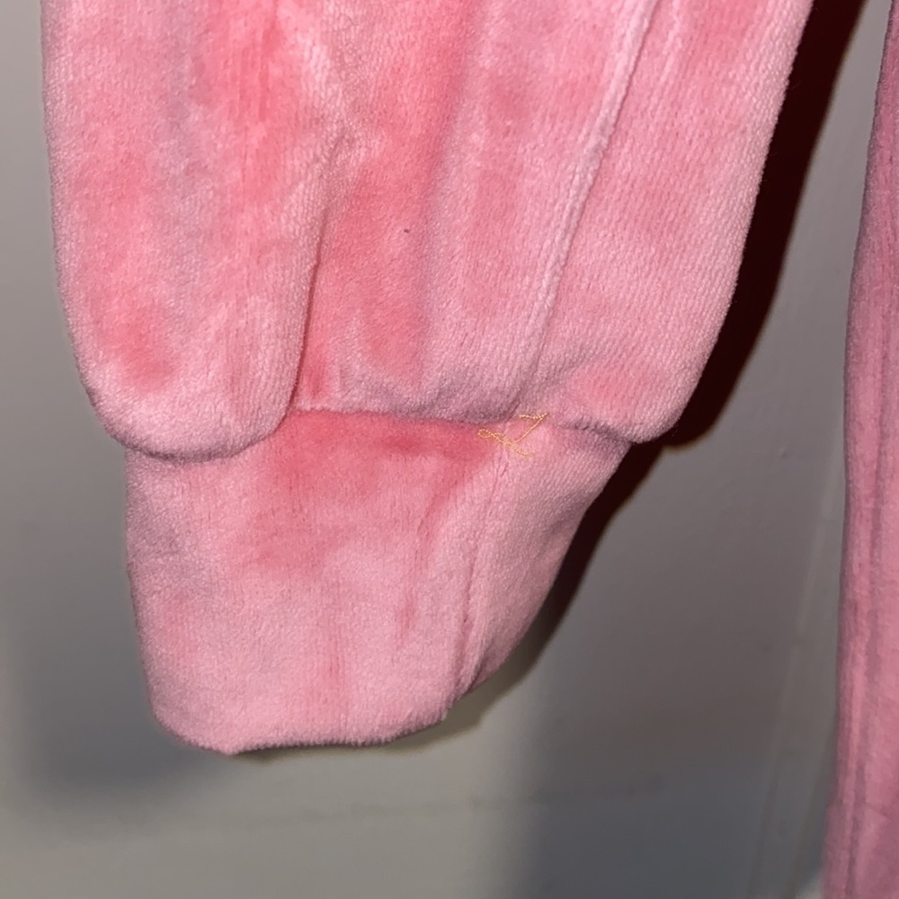 Fashion Nova Medium Pink Velour Romper Suit - Picture 8 of 14